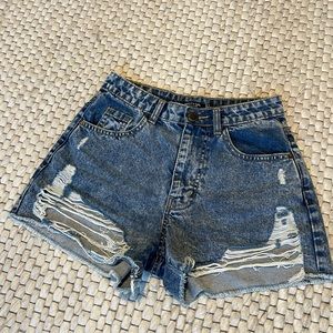 High-Wasted Jean Shorts
